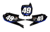 Yamaha Number Background Decals - AMA