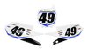 Yamaha Number Background Decals - AMA