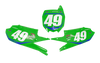 Yamaha Number Background Decals - AMA