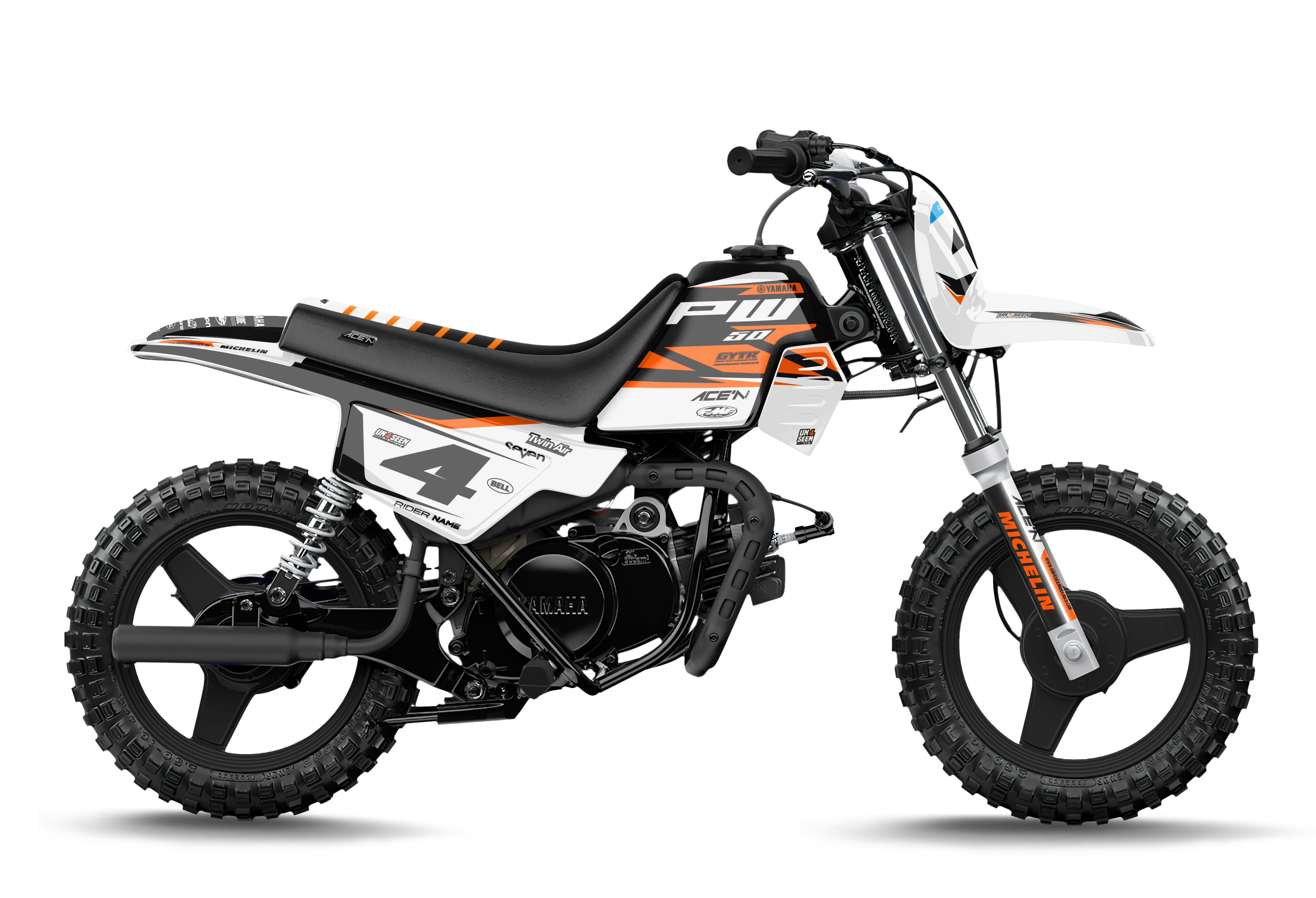 Pw50 Graphics Kit - Ceo Orange