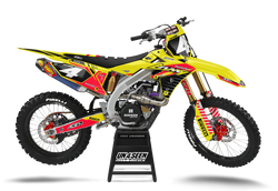 Suzuki Curve Red Graphic Kit - RMZ RM RMX DR DRZ JR Models | All Years