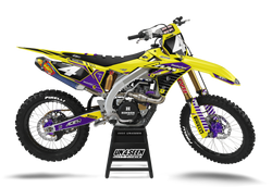 Suzuki Curve Purple Graphic Kit - RMZ RM RMX DR DRZ JR Models | All Years
