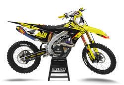 Suzuki Fomula Yellow Graphic Kit - RMZ RM RMX DR DRZ JR Models | All Years