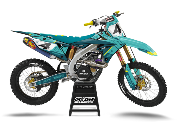 Suzuki Fomula Aqua Graphic Kit - RMZ RM RMX DR DRZ JR Models | All Years
