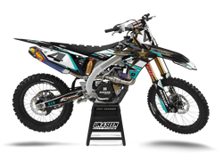 Suzuki Rockstar Aqua Graphic Kit - RMZ RM RMX DR DRZ JR Models | All Years