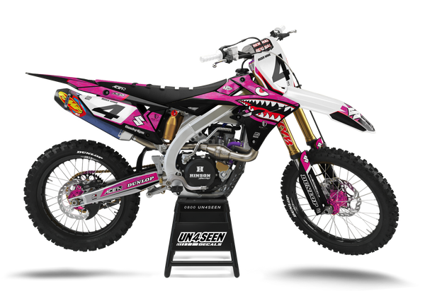 Suzuki Warboy Pink Graphic Kit - RMZ RM RMX DR DRZ JR Models | All Years
