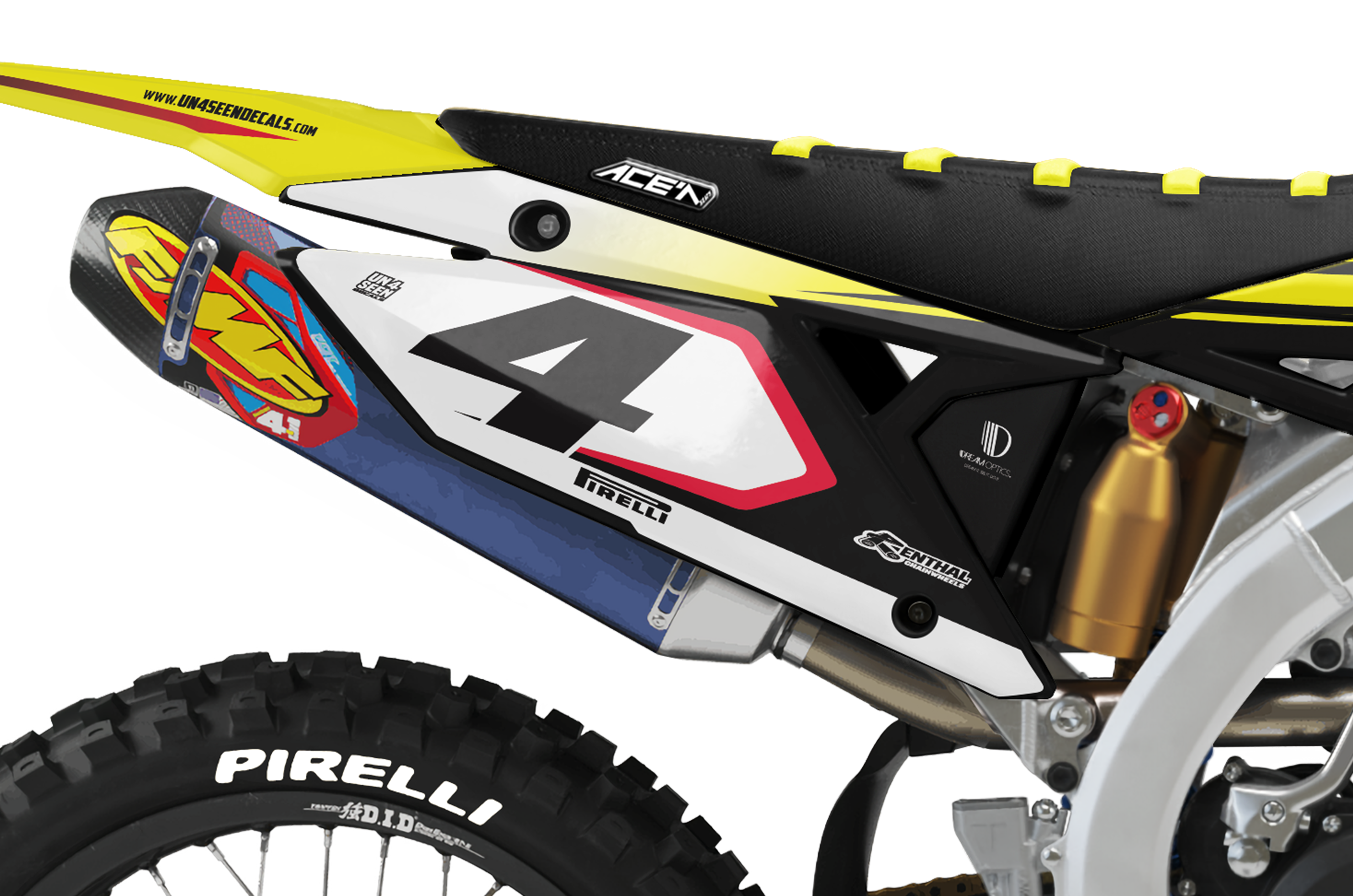 Suzuki RM 65 Dirt Bike Custom Graphic Kit - All Years Suzuki RM 65 Dirt Bike Custom Graphic Kit - All Years