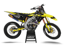 Suzuki Stealth Yellow Graphic Kit - RMZ RM RMX DR DRZ JR Models | All Years