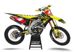 Suzuki Lanes Black Graphic Kit - RMZ RM RMX DR DRZ JR Models | All Years