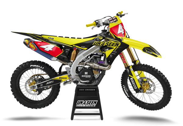 Suzuki Lanes Black Graphic Kit - RMZ RM RMX DR DRZ JR Models | All Years