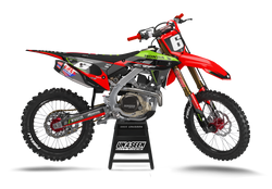 Honda Treble Lime Graphic Kit - CRF CR XR Models | All Years