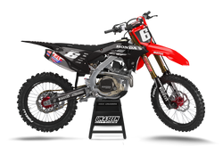 Honda Vital Black Graphic Kit - CRF CR XR Models | All Years