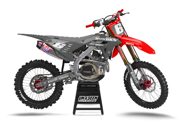 Honda Vital Grey Graphic Kit - CRF CR XR Models | All Years