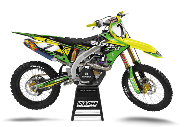 Suzuki Factor Green Graphic Kit - RMZ RM RMX DR DRZ JR Models | All Years