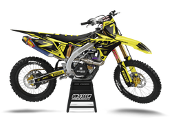 Suzuki Rm Army Yellow Graphic Kit - RMZ RM RMX DR DRZ JR Models | All Years