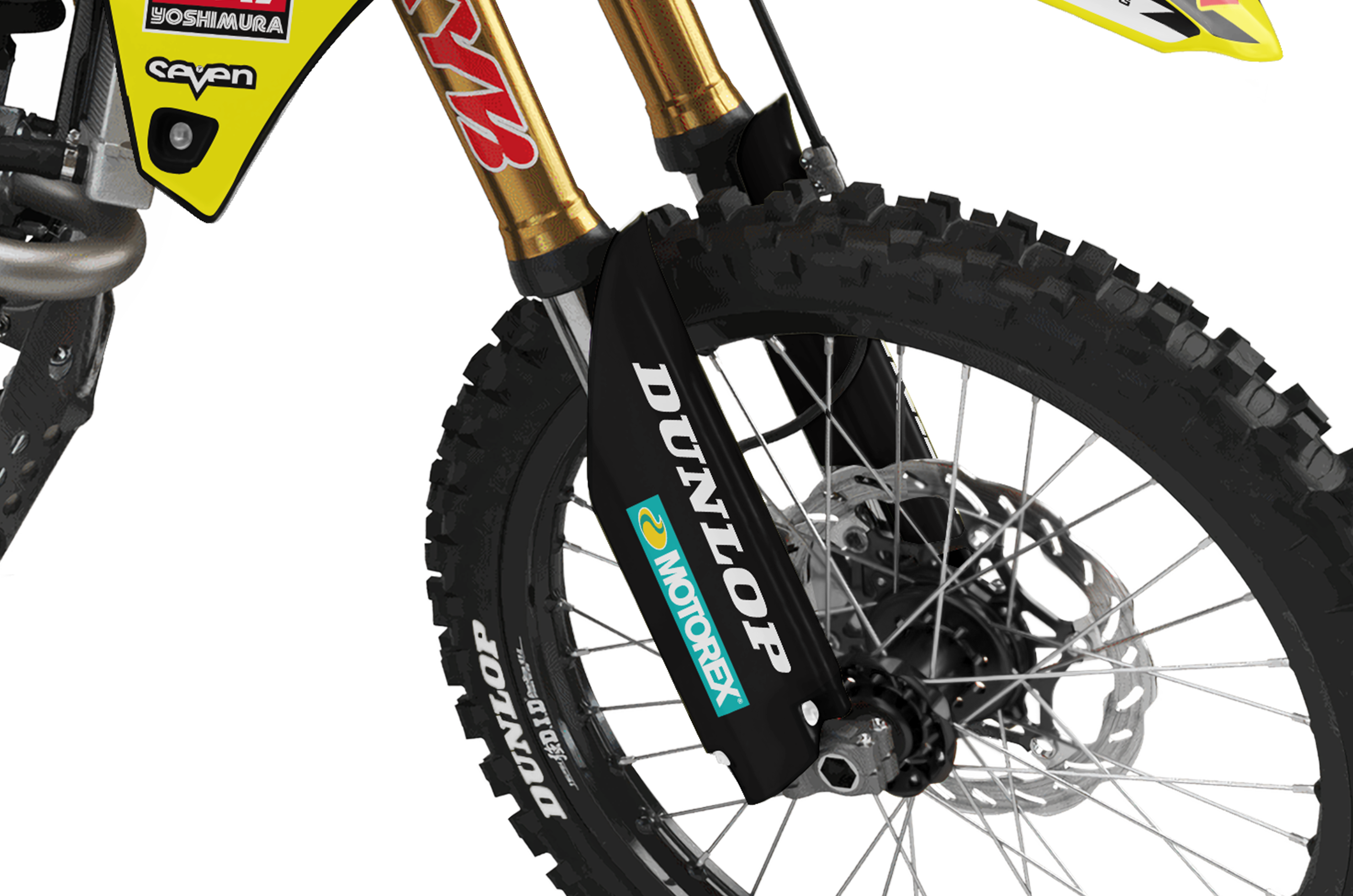 Enjoy Mfg James Stewart Graphics Kit For 1993-1995 Suzuki RM125 / RM250 – USA Made, 20 Mil Ultra Bond Adhesive
