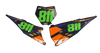KTM Number Background Decals - Flux