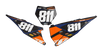 KTM Number Background Decals - Flux