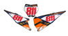KTM Number Background Decals - Flux