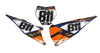 KTM Number Background Decals - Flux
