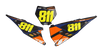KTM Number Background Decals - Flux