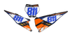 KTM Number Background Decals - Flux