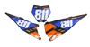 KTM Number Background Decals - Flux
