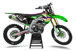 Kawasaki 98 Tweaked Green Graphic Kit - KK KXF KDX KLX Models | All Years