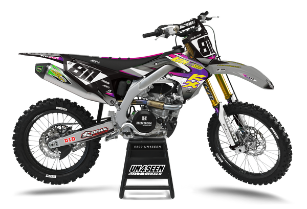 Kawasaki 98 Tweaked Grey Graphic Kit - KK KXF KDX KLX Models | All Years