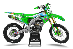 Kawasaki Waves Graphic Kit - KK KXF KDX KLX Models | All Years
