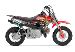 Honda Splitfire 2 Red Graphic Kit - CRF CR XR Models | All Years