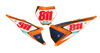 KTM Number Background Decals - Factory Flo