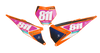 KTM Number Background Decals - Factory Flo