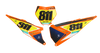 KTM Number Background Decals - Factory Flo