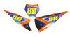 KTM Number Background Decals - Factory Flo