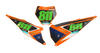 KTM Number Background Decals - Factory Flo