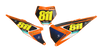 KTM Number Background Decals - Factory Flo