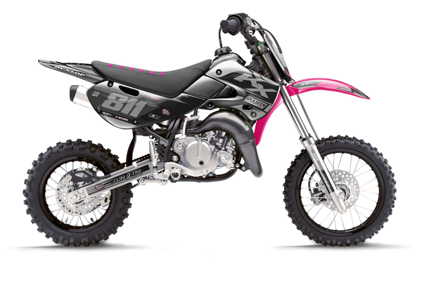 Kawasaki Martelli Pink Graphic Kit - KK KXF KDX KLX Models | All Years