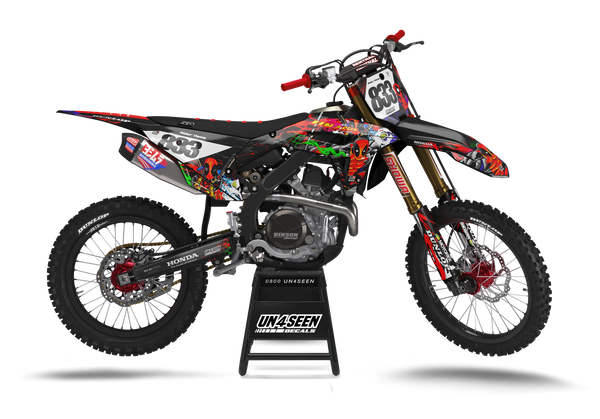 Honda Deadpool Graphic Kit - CRF CR XR Models | All Years