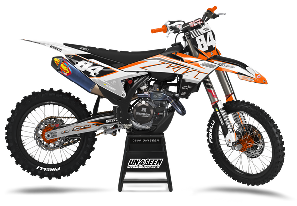 KTM Muff Orange Graphic Kit - SX SXF XC XCF EXC EXCF Models | All Years