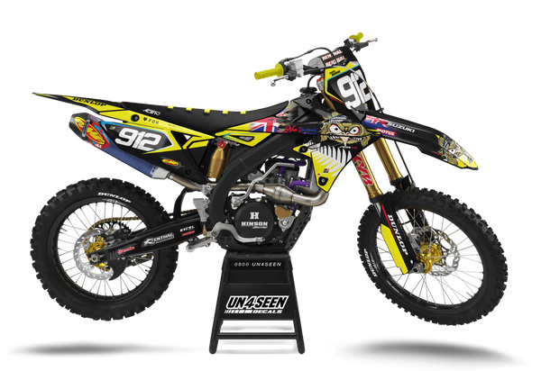 Suzuki Angry Kiwi Graphic Kit - RMZ RM RMX DR DRZ JR Models | All Years