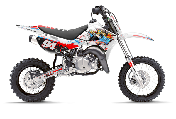 Kawasaki Rex Zombie Blood Red Graphic Kit - KK KXF KDX KLX Models | All Years