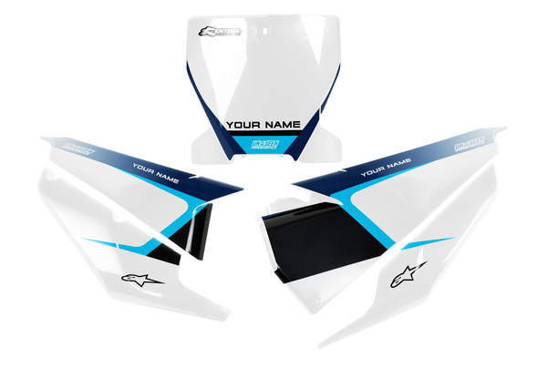 Husqvarna Thnkbig Number Plate Background Decals -  TC FC TE TX FE FS FX Models | All Years