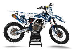 Husqvarna Flair  Navy Graphic Kit - TC FC TE TX FE FS FX Models | All Years