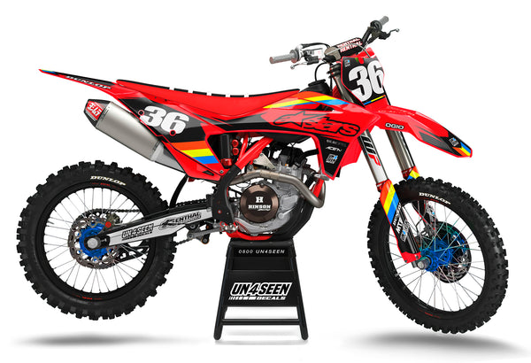 Gasgas Lanes Red Graphic Kit - MC EC ES EX Models | All Years