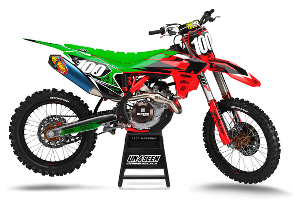 Gasgas Native Red Green Graphic Kit - MC EC ES EX Models | All Years