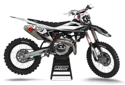 Gasgas Axe White Graphic Kit - MC EC ES EX Models | All Years