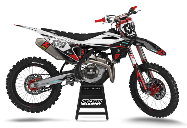 Gasgas Axe Red Graphic Kit - MC EC ES EX Models | All Years
