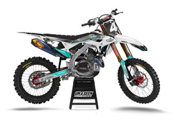 Honda Sales White Graphic Kit - CRF CR XR Models | All Years