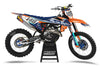 KTM Graphics Kit - Tld Orange Blue